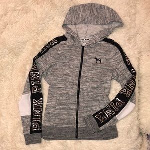 VS PINK sequin zip hoodie